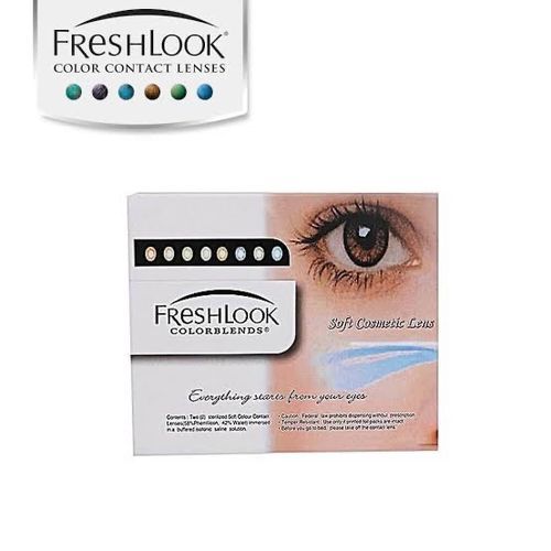 Colorful Freshlook Brown Contact Lens Kit=