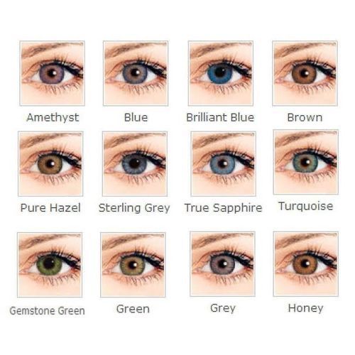 Colorful Freshlook Brown Contact Lens Kit=