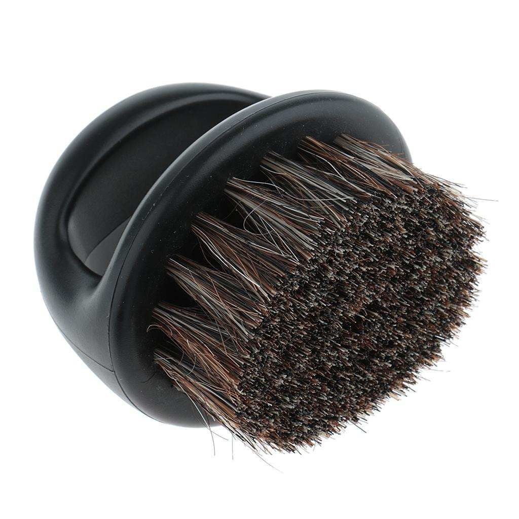 Natural Bristle Shaving Brush For Men Barber Hair Beard  Black