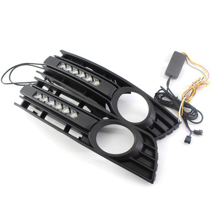5Pcs/Set Fog Light Matt Black Air Guide Grille 8E0807681-