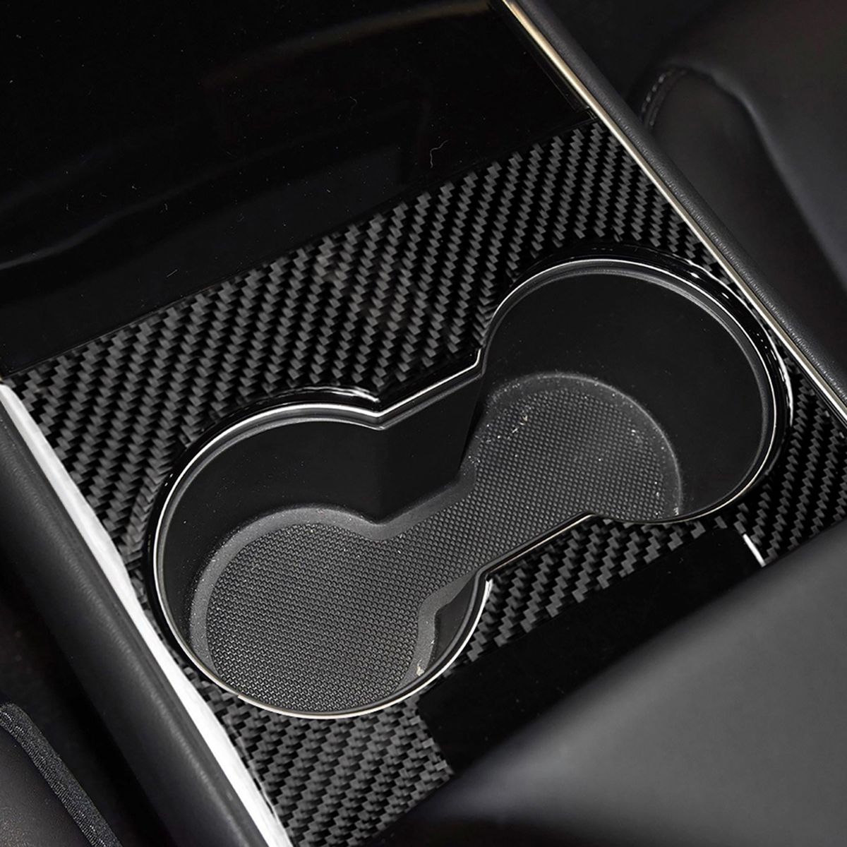 3 Pieces/Set Of Carbon Fiber Car Console Center Storage Box