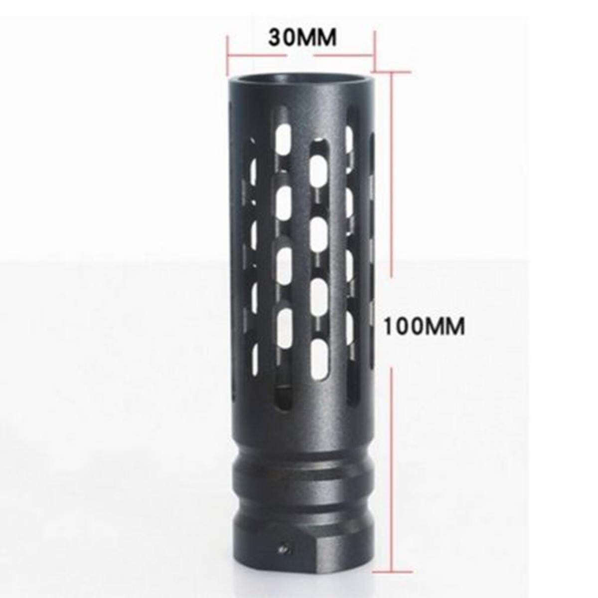 Full Metal BLASTER Silencer Muffer Black Attachment For JinMing Gen8 M4 Black Deep Black