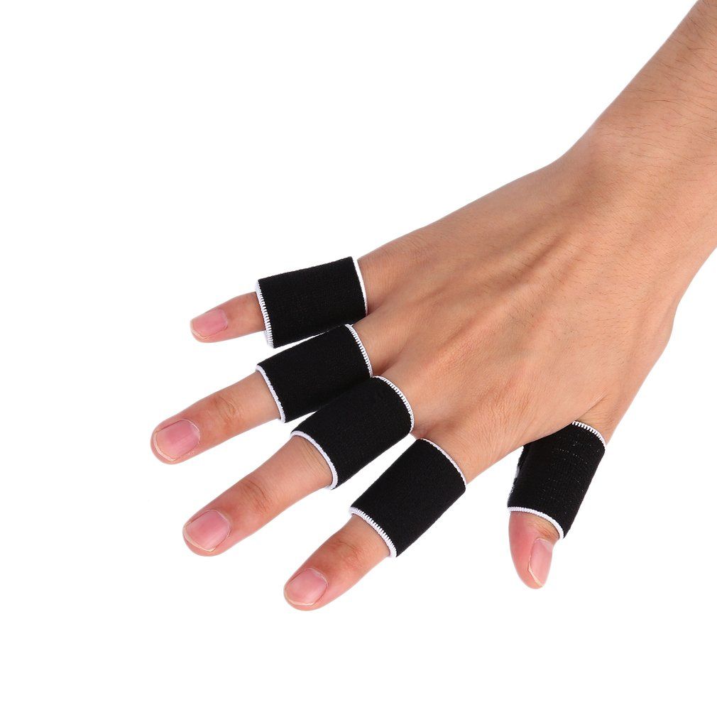 10pc Stretchy Protective Gear Finger Guard Bands B