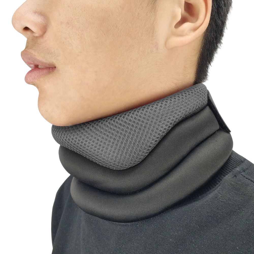 Cervical Neck Traction Pillow Neck Support Posture Corrector Cervical Collar For Pain Relief Neck Stretcher Braces UShape Pillow(#Type A Black)