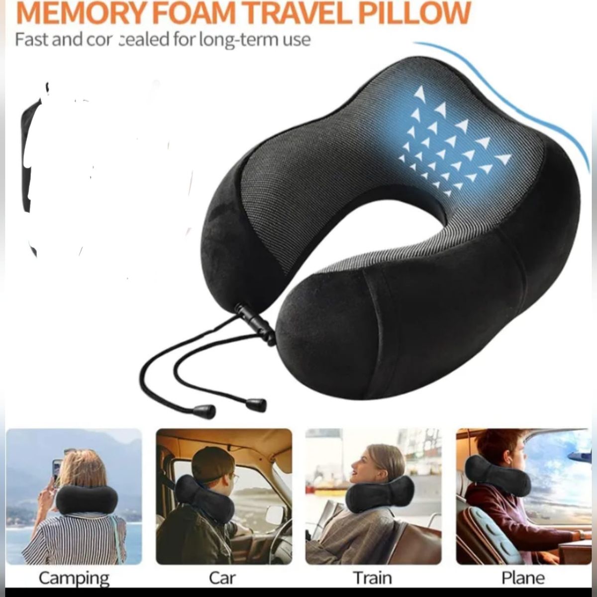 Upgraded Memory Form Travel Pillow,Cervical Neck Pillow