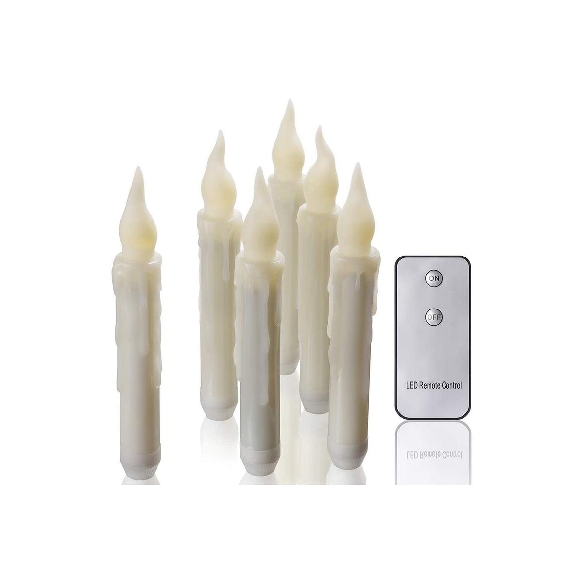 12pcs Floating LED Candles with Remote Control Witch Halloween Decor for Party Supplies Birthday Wedding Indoor Home Classroom Bedroom