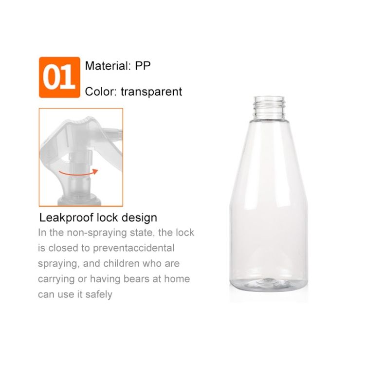 LW-SM08 5 PCS Plastic Spray Bottles Leak Proof
