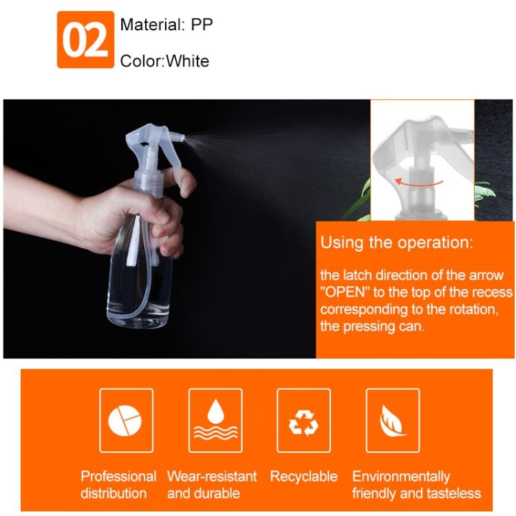 LW-SM08 5 PCS Plastic Spray Bottles Leak Proof