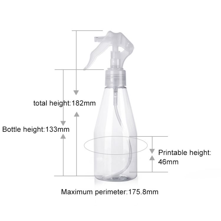 LW-SM08 5 PCS Plastic Spray Bottles Leak Proof