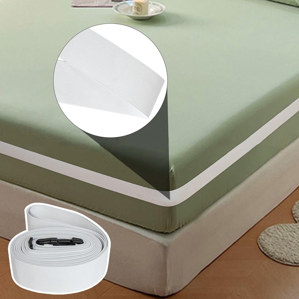 Bed Sheet Tightener Elastic Bed Sheet Fastener Secure Versatile