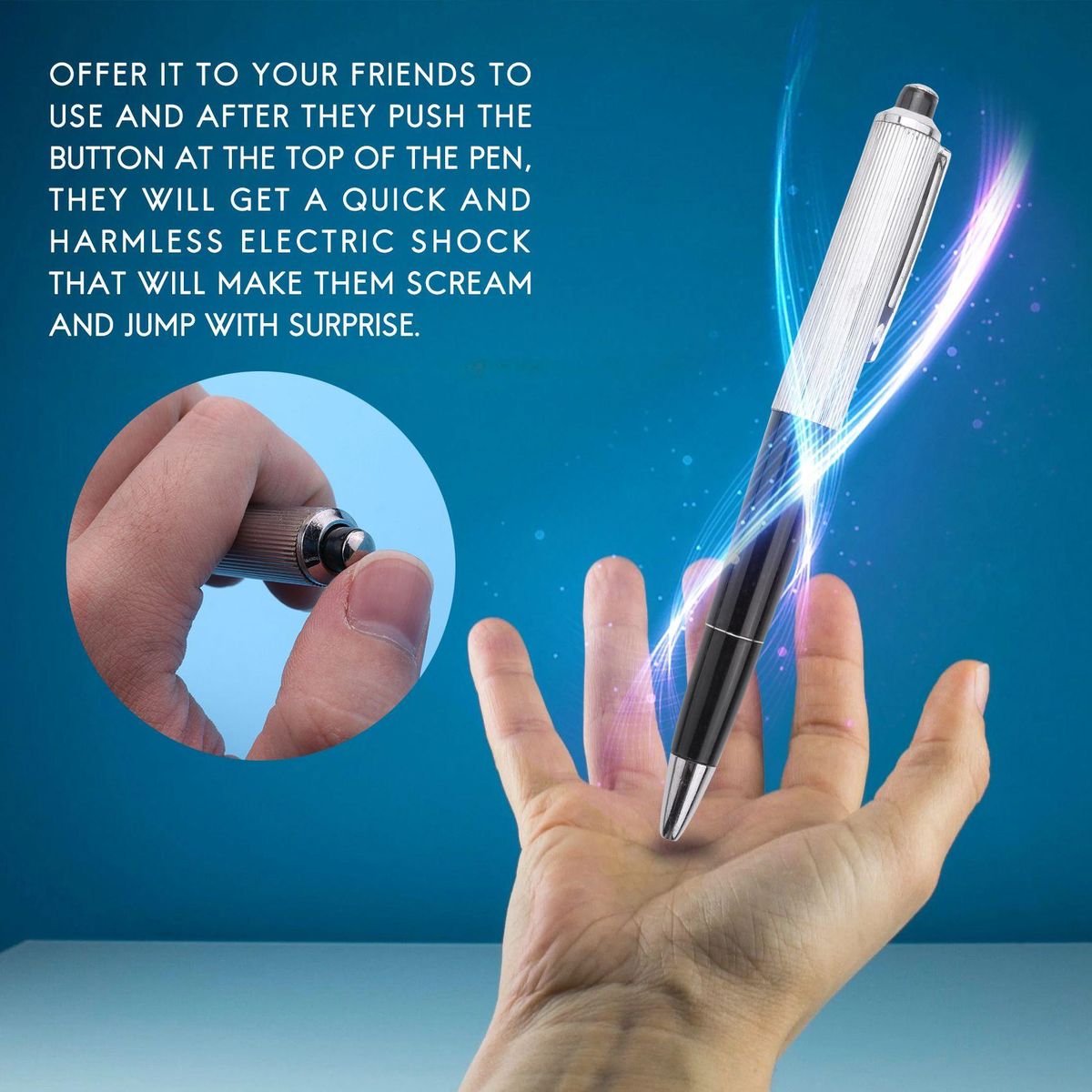 Promotion Fancy Ball Point Pen Shocking Electric Shock Toy