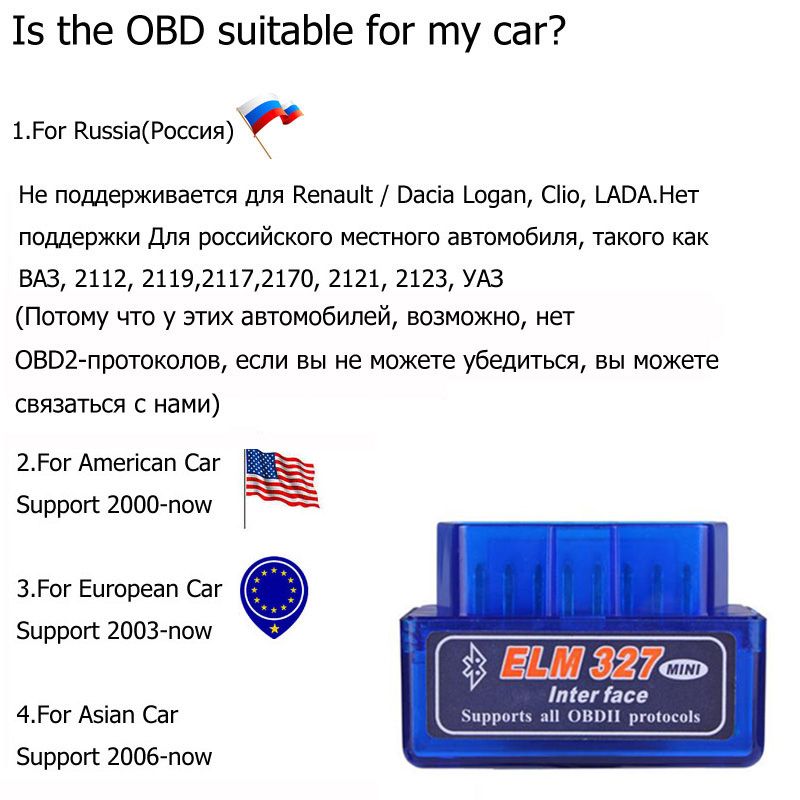 Obd2 Scanner Bluetooth V1.5 Car Diagnostic Tools For Toyota