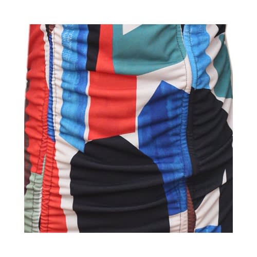 Multicolored Party Mini Dress