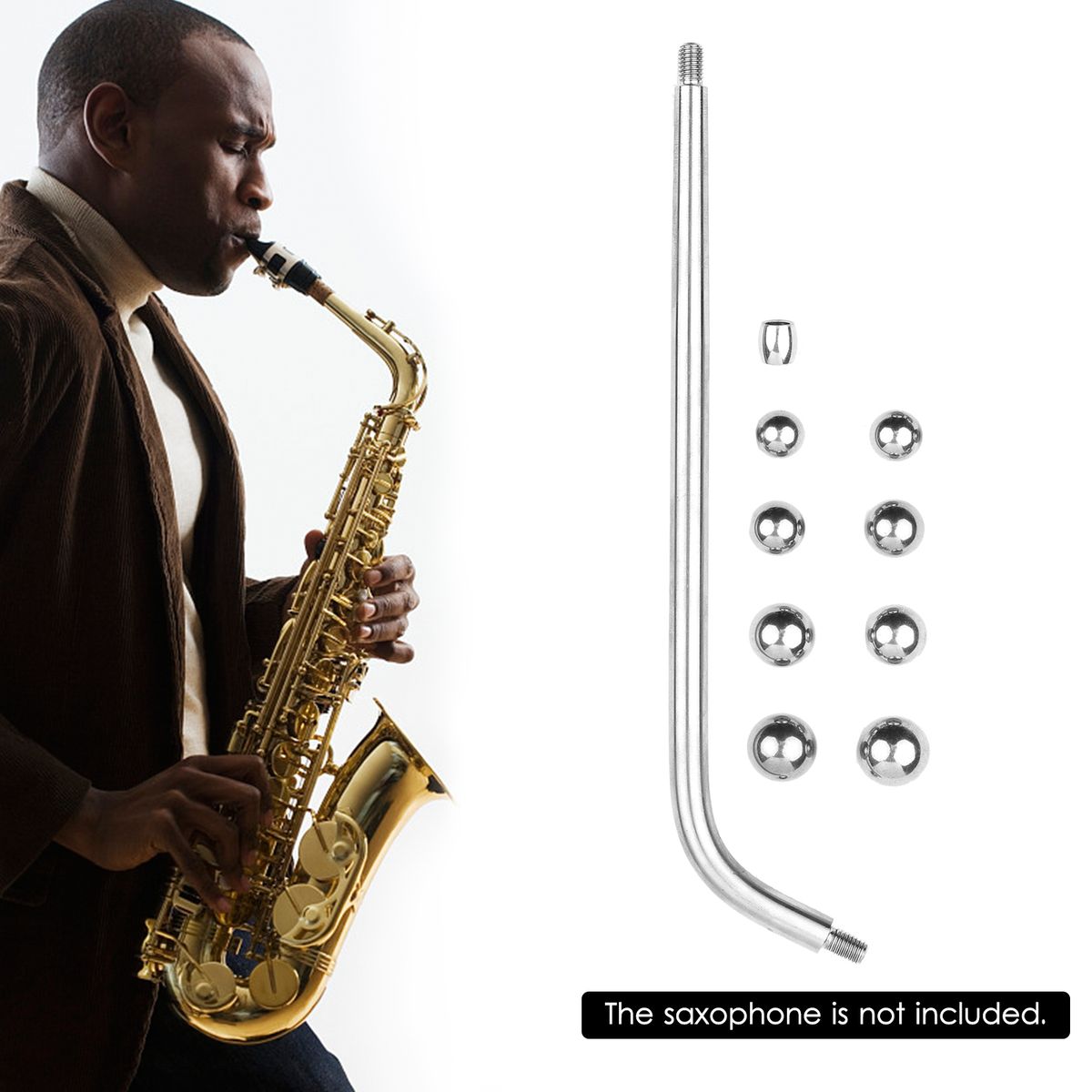 Saxophone Repair Tool Set Long Rod + Metal Ball + Bucket