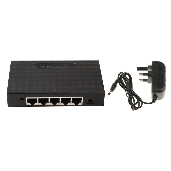 5-Port 10/100/1000Mbps Gigabit Desktop Switch Fast Ethernet Network