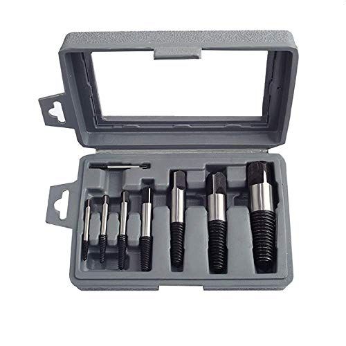 PANOVOS 8pcs Pipe Screw Extractor SetDamaged Screw Broken Bo