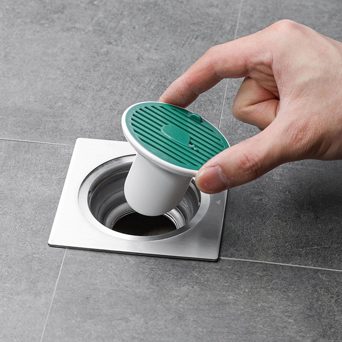 Whale Magnetic Drain Cover Versatile Kitchen Bathroom Odor-proof Green