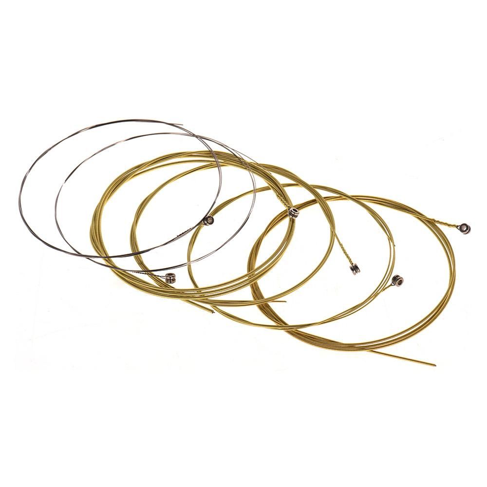 Alice A406 Series Acoustic Folk Guitar Strings Set Stainless Steel Wire Steel Core Coated Copper Alloy Wound, 6pcs/ Set, Super Light(.011-.052)