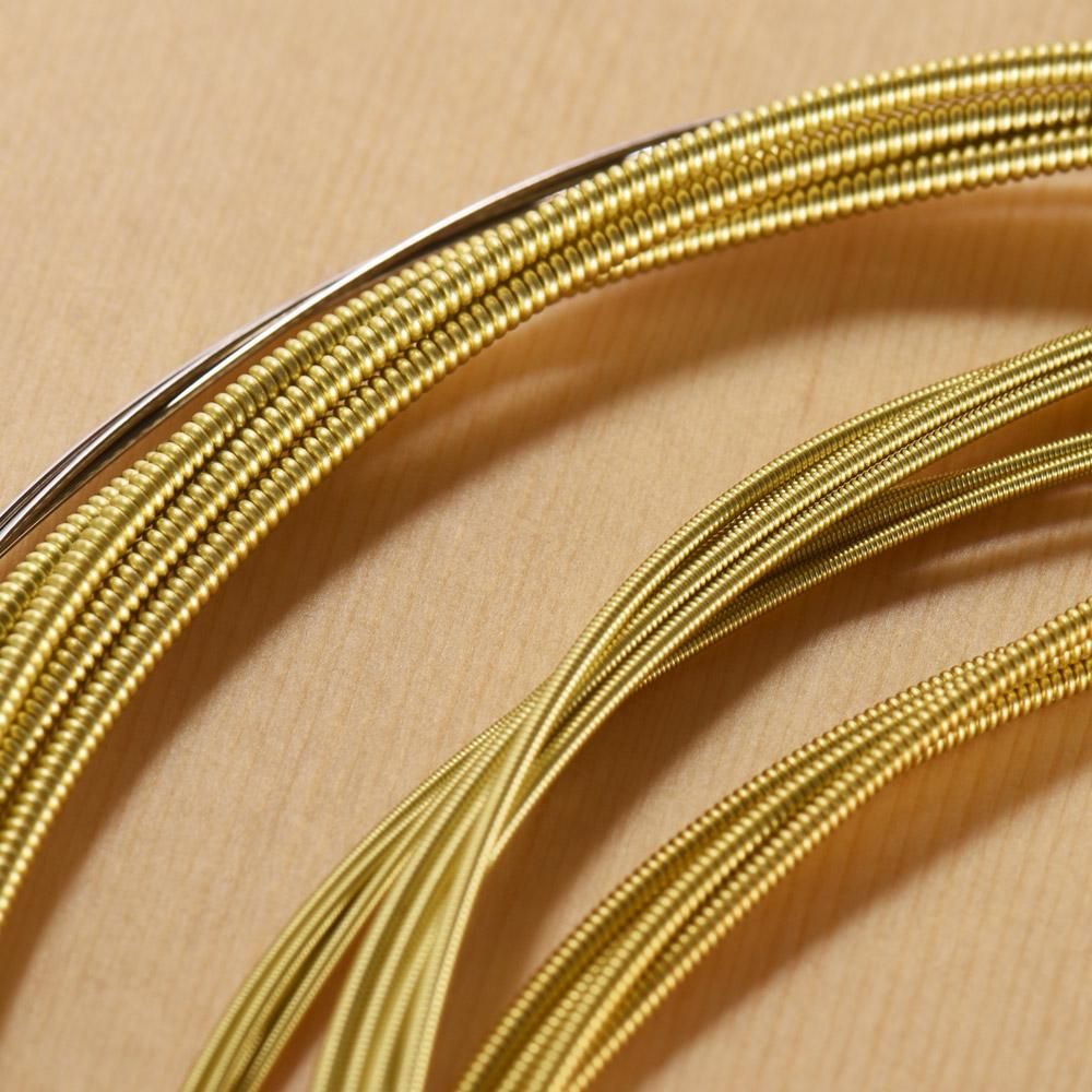 Alice A406 Series Acoustic Folk Guitar Strings Set Stainless Steel Wire Steel Core Coated Copper Alloy Wound, 6pcs/ Set, Super Light(.011-.052)