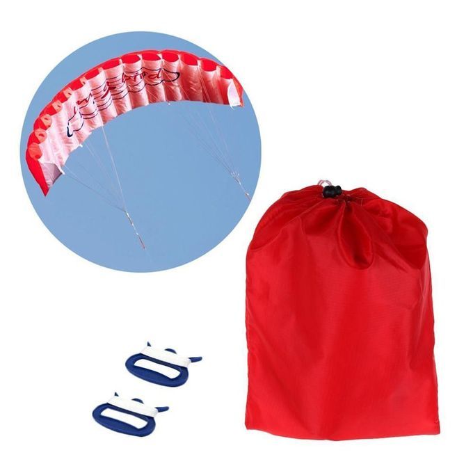 1.4m Dual Line Kitesurfing Stunt Para Hute Soft Parafoil Outdoor Surfing Kite-Red