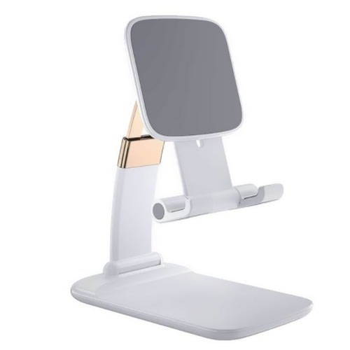 Adjustable Desktop Mobile Phone Holder - White