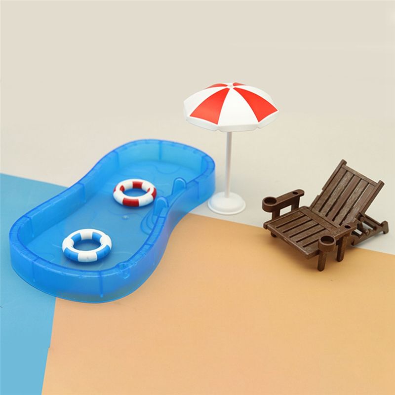 Cute Mini Swimming Decoration Simulation Pool Swimming Ring