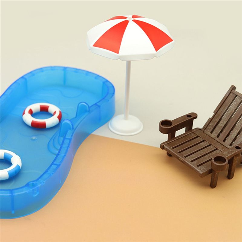 Cute Mini Swimming Decoration Simulation Pool Swimming Ring
