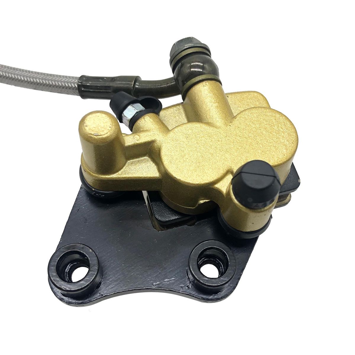 Front Disc Brake Master Cylinder Caliper with Brake Pad Assembly Replacement for Chinese 50cc 70cc 90cc 110cc 125cc Dirt Bike Pit Bike
