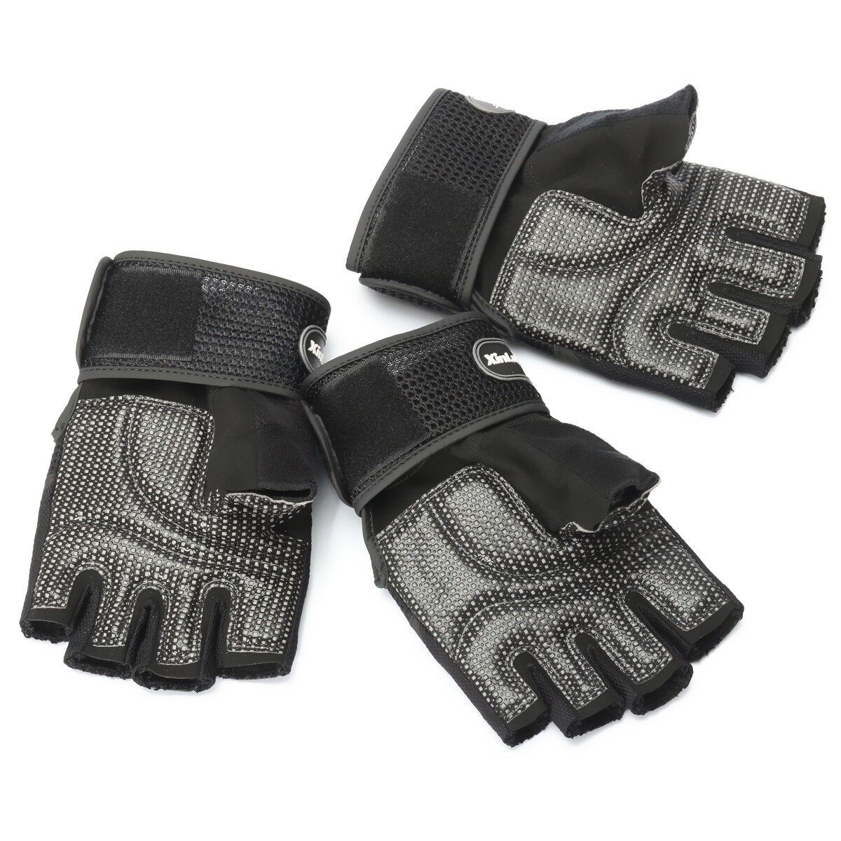 Men Weight Lifting Gym Sport Exercise Training Fitness Wrist Wrap Black L L
