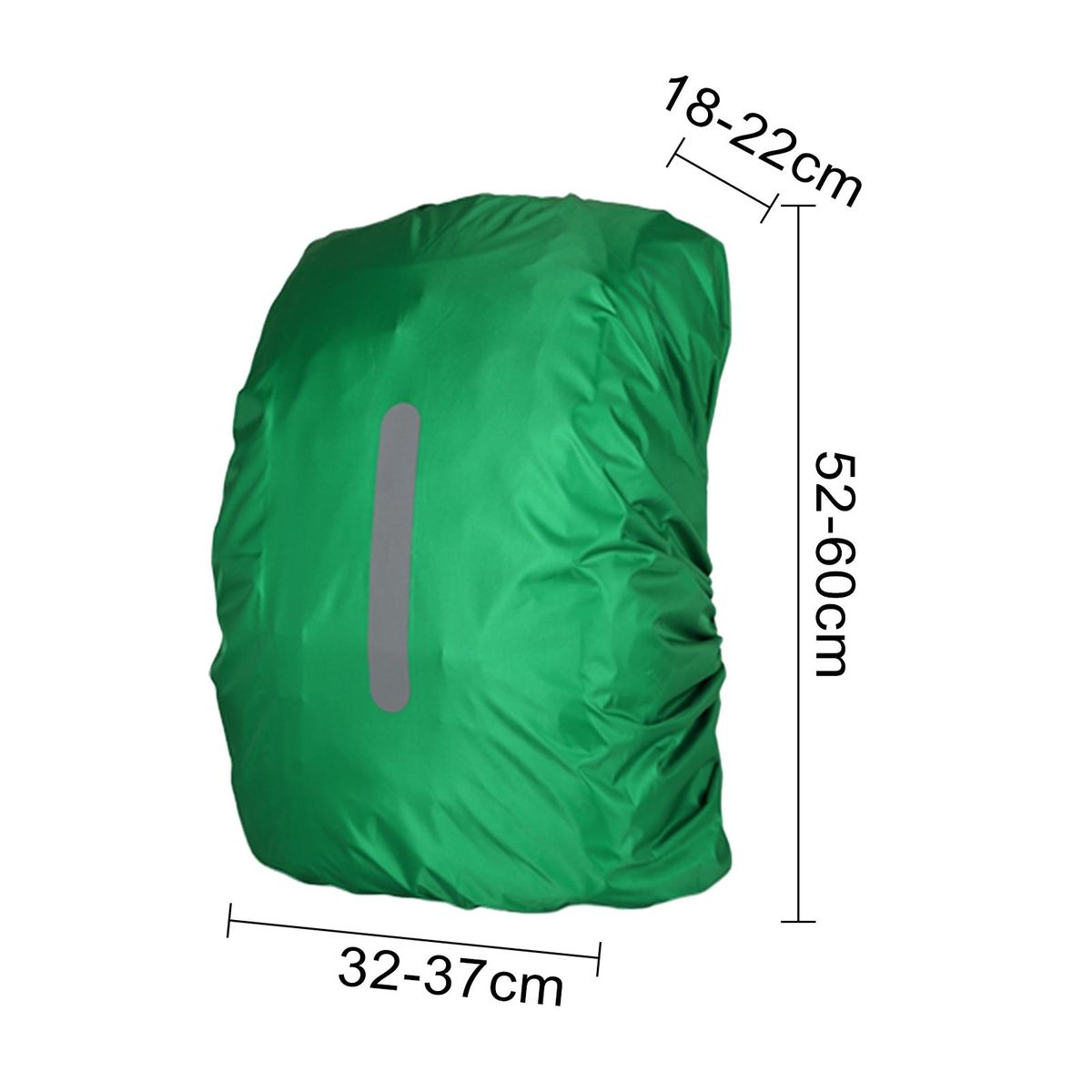 Anti-theft Backpack Cover Rainguard Waterproof Backpack for School Green