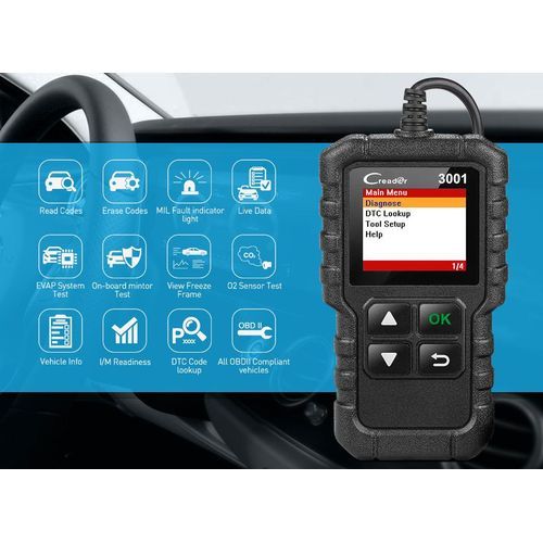 LAUNCH X431 CR3001 OBD2 Scanner Support Full OBD II/EOBD Launch Creader 3001 Auto Scanner Diagnostic PK CR319 ELM327 V1.5 V2.1