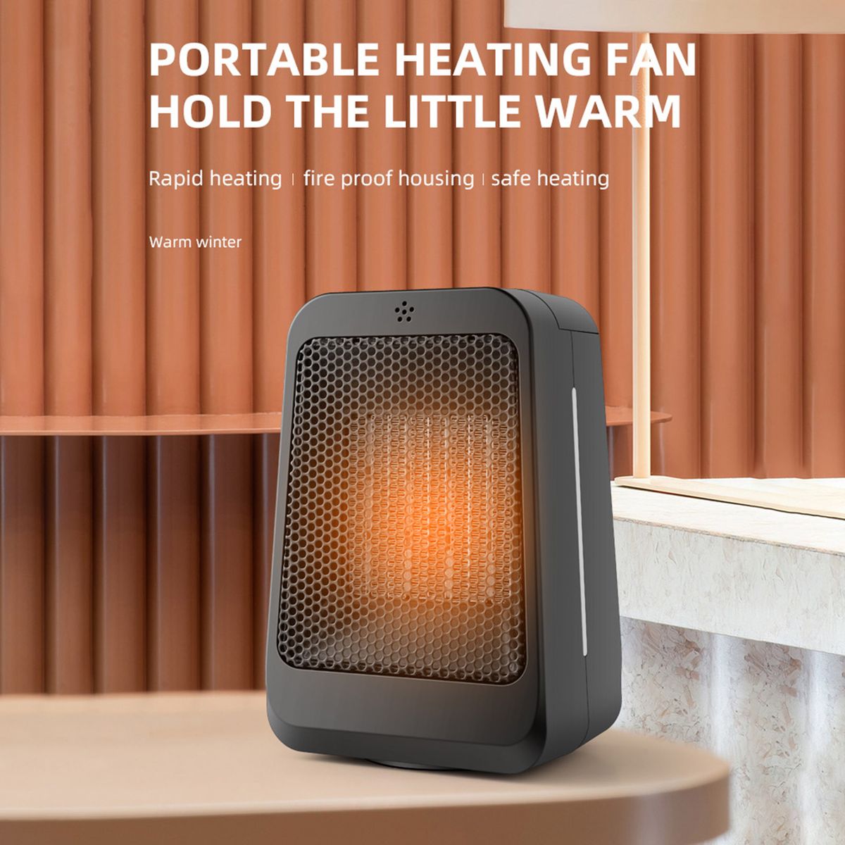 PTC Heating Small Heater Fan 3-gear Adjustable Remote