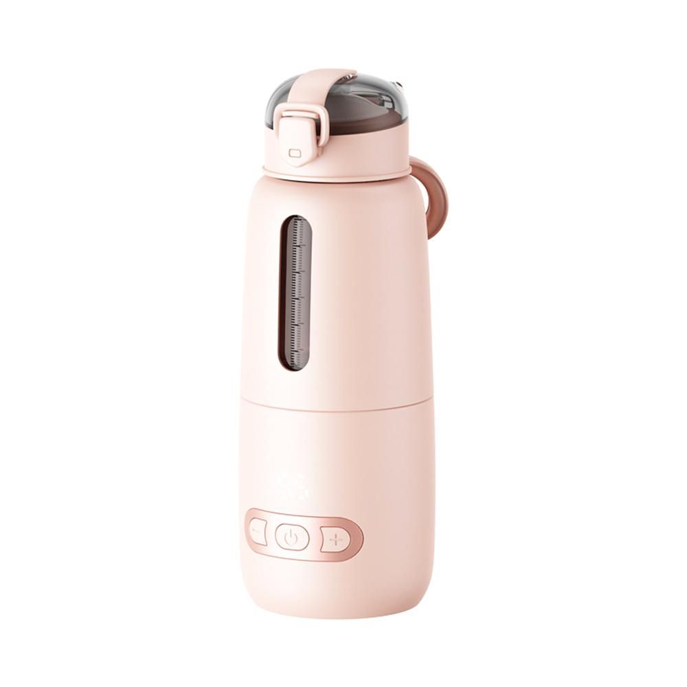 Portable Water Warmer for Baby Formula 300ml Capacity Precise Temperature Control Built-in Battery Wireless Instant Water Warmer Electric Kettle for Car Travel Outdoor