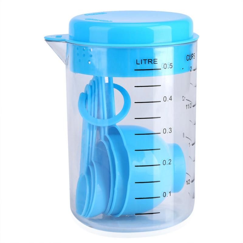 Plastic Measuring Spoons Cup Set Kitchen Baking Tools