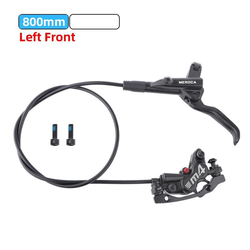 MTB Bike Hydraulic 4 Piston Disc Brake Oil Pressure Caliper Clamp Brake Resin Brake Pads 800/1400 for Bicycle AM Enduro E4 ZEE