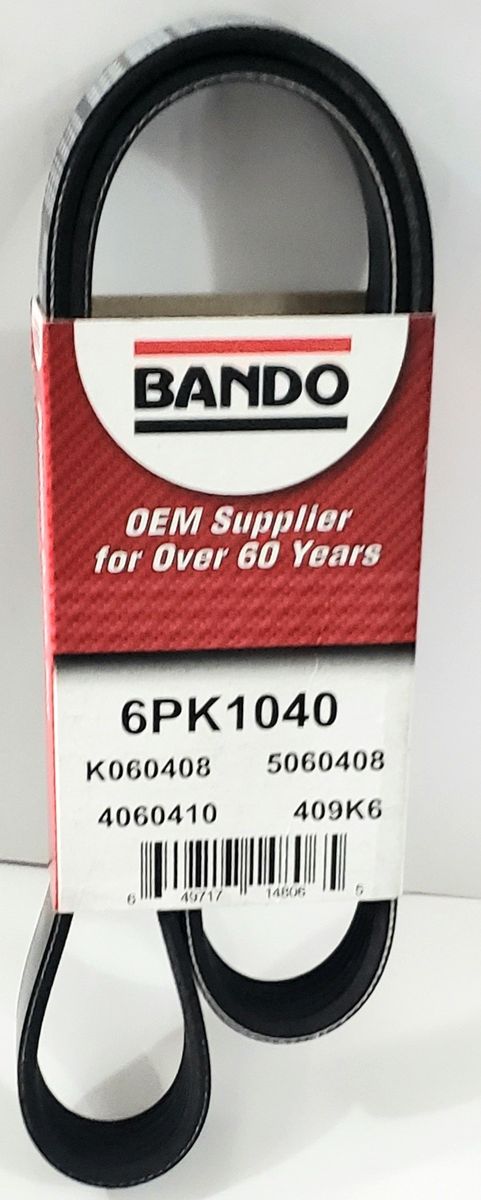 BANDO 6PK1040 A/C & ALTERNATOR SERPENTINE BELT