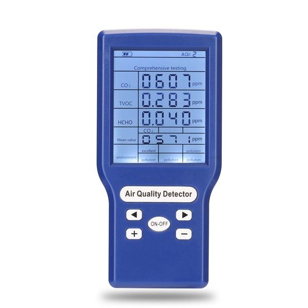 Portable Carbon Dioxide Gas Detector Useful CO2 Meter Multifunctional Air Quality Monitor Gas Analyzer With Storagecase