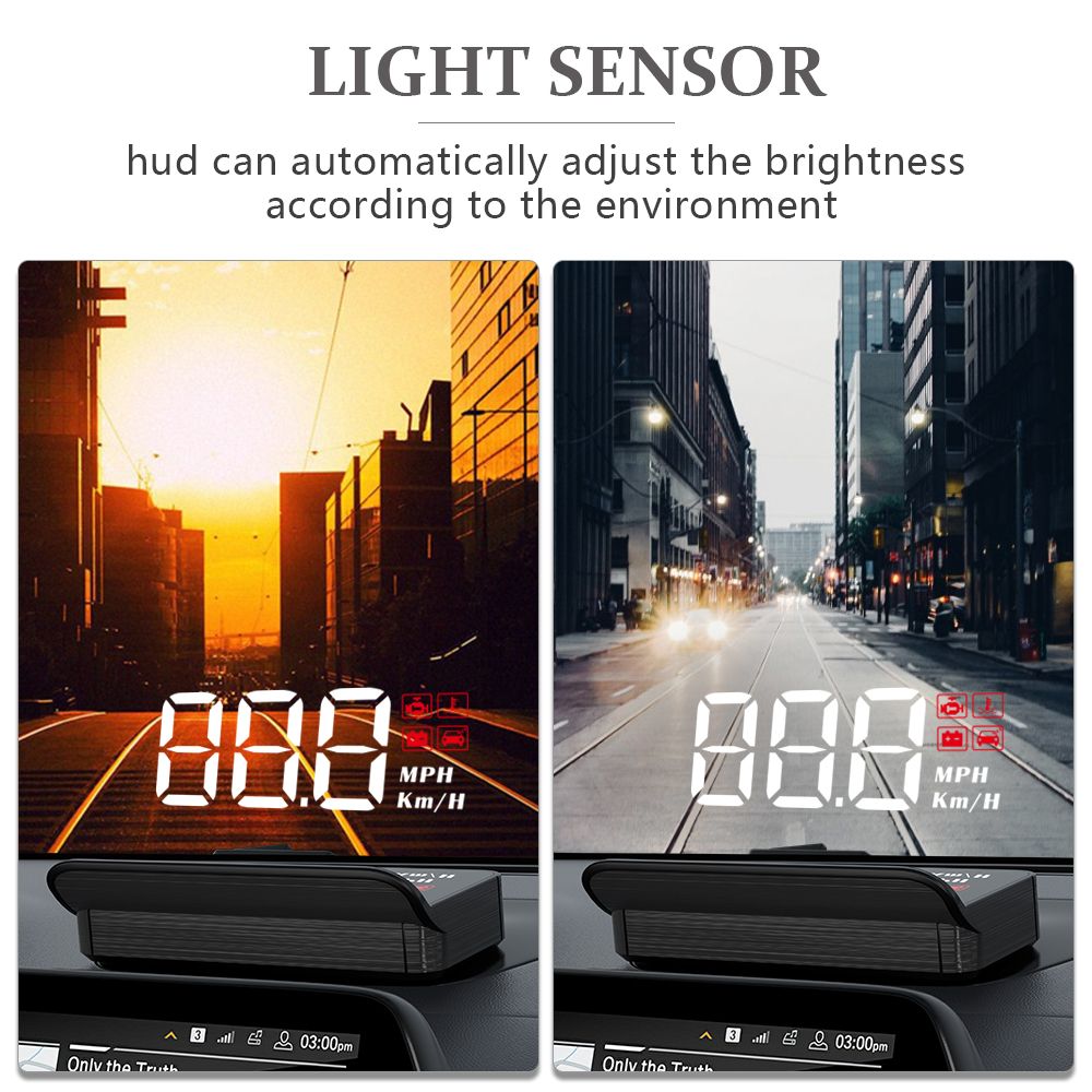OBD HUD Car GPS Digital Speedometer Projector Auto Consumption Head-up Display Projection
