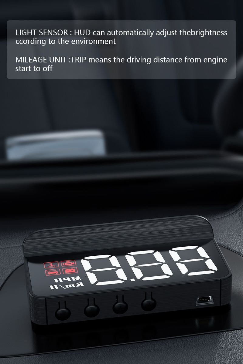 OBD HUD Car GPS Digital Speedometer Projector Auto Consumption Head-up Display Projection