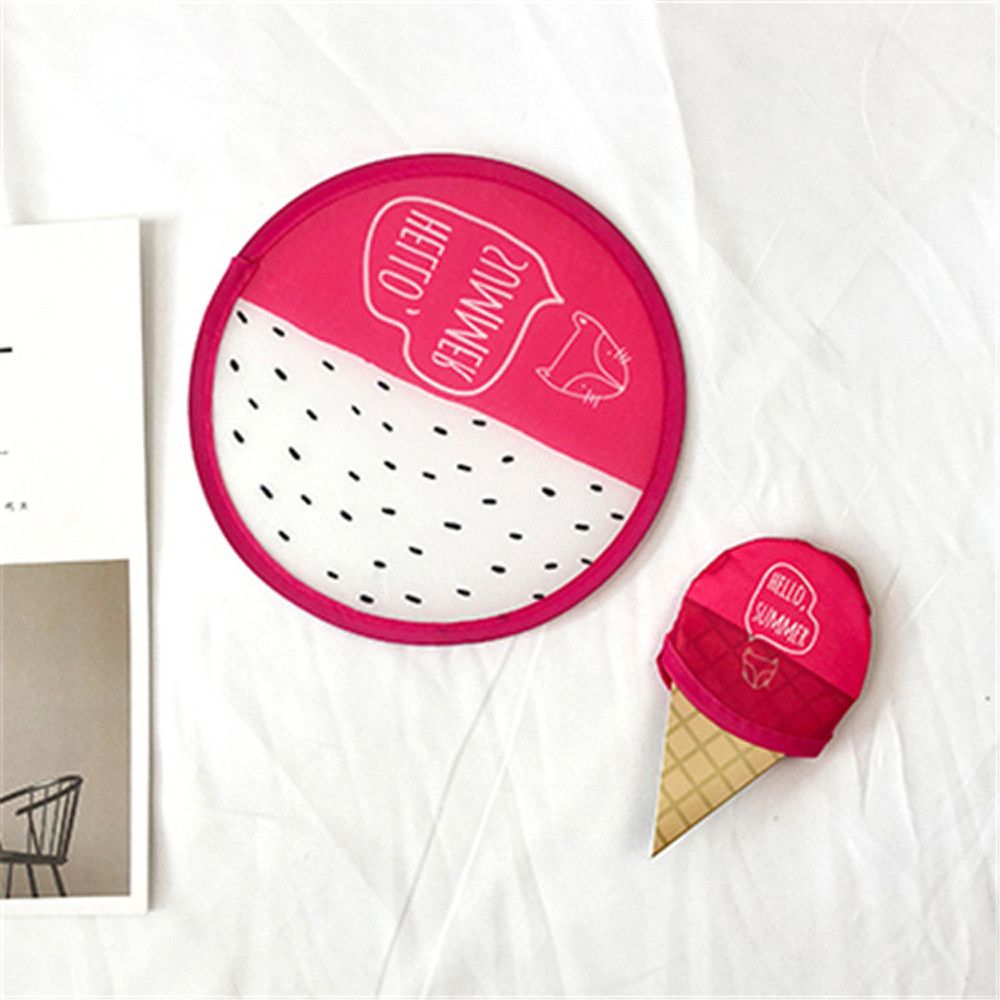 Cute 2020 Flyer Handheld Gift Folding Fan Pocket Purse Multicolor Fans Funzip Drop Shape #0814 Portable Mini Practical Fruit