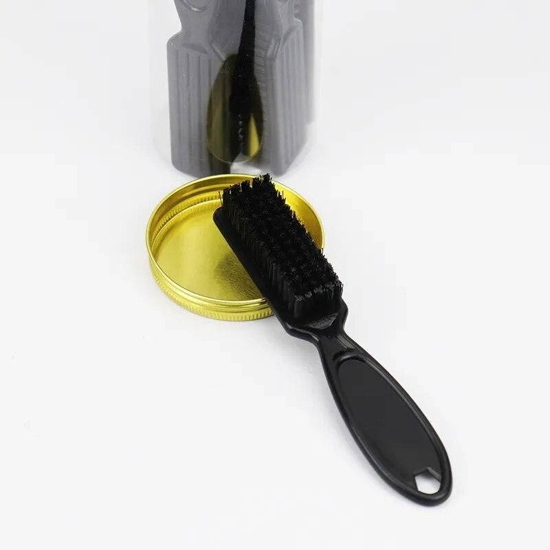 Top Seller Custom Logo 5Pcs/Can Black Handle Hair Brush Barber Neck Cleaning Fade Brush