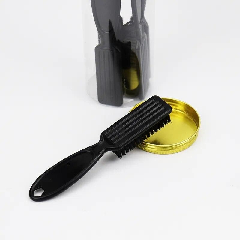 Top Seller Custom Logo 5Pcs/Can Black Handle Hair Brush Barber Neck Cleaning Fade Brush