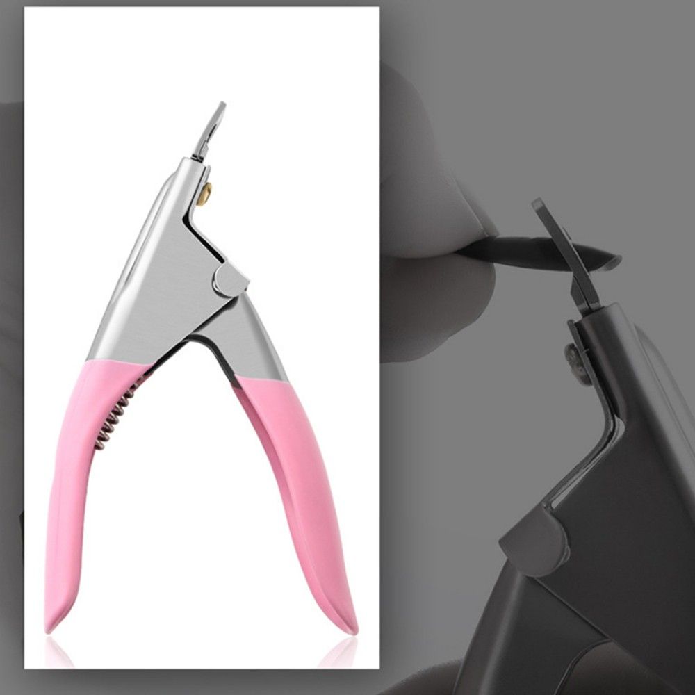Nail Cutter U-shaped Cut French Nail Clippers Nail Scissors UV False Nails Tips Manicure Trimmer Tool