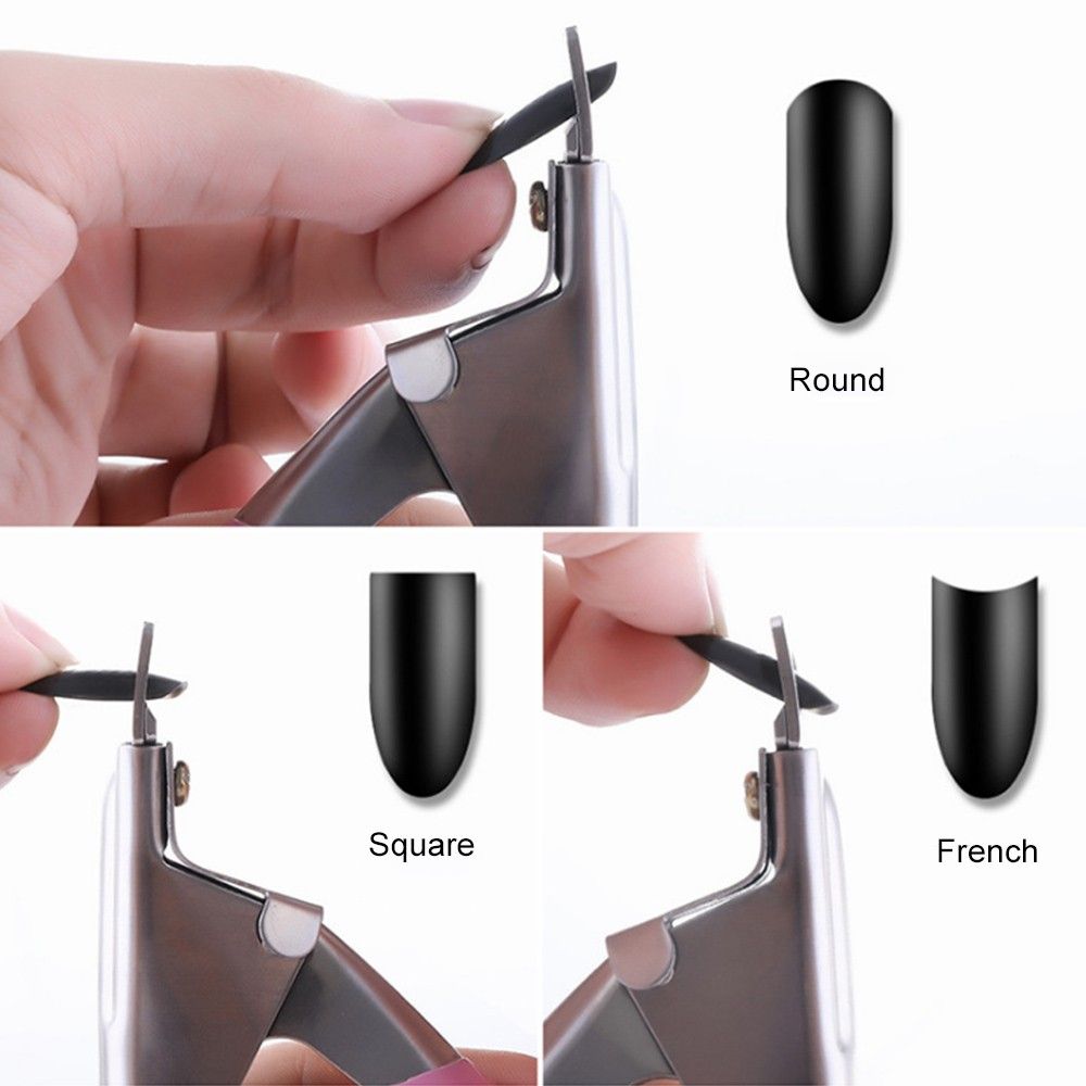 Nail Cutter U-shaped Cut French Nail Clippers Nail Scissors UV False Nails Tips Manicure Trimmer Tool