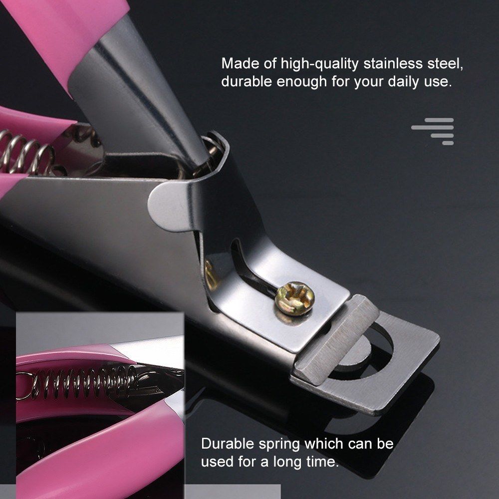 Nail Cutter U-shaped Cut French Nail Clippers Nail Scissors UV False Nails Tips Manicure Trimmer Tool