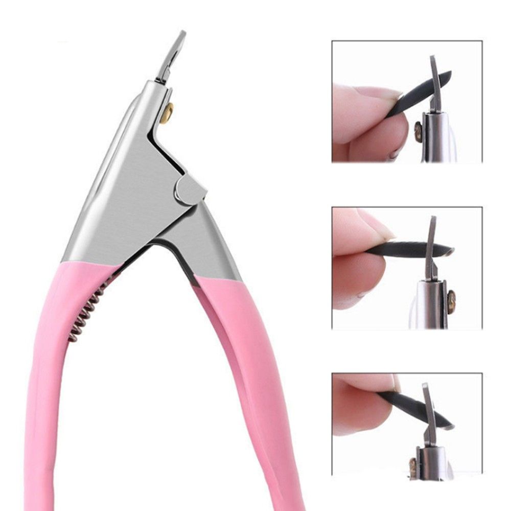 Nail Cutter U-shaped Cut French Nail Clippers Nail Scissors UV False Nails Tips Manicure Trimmer Tool