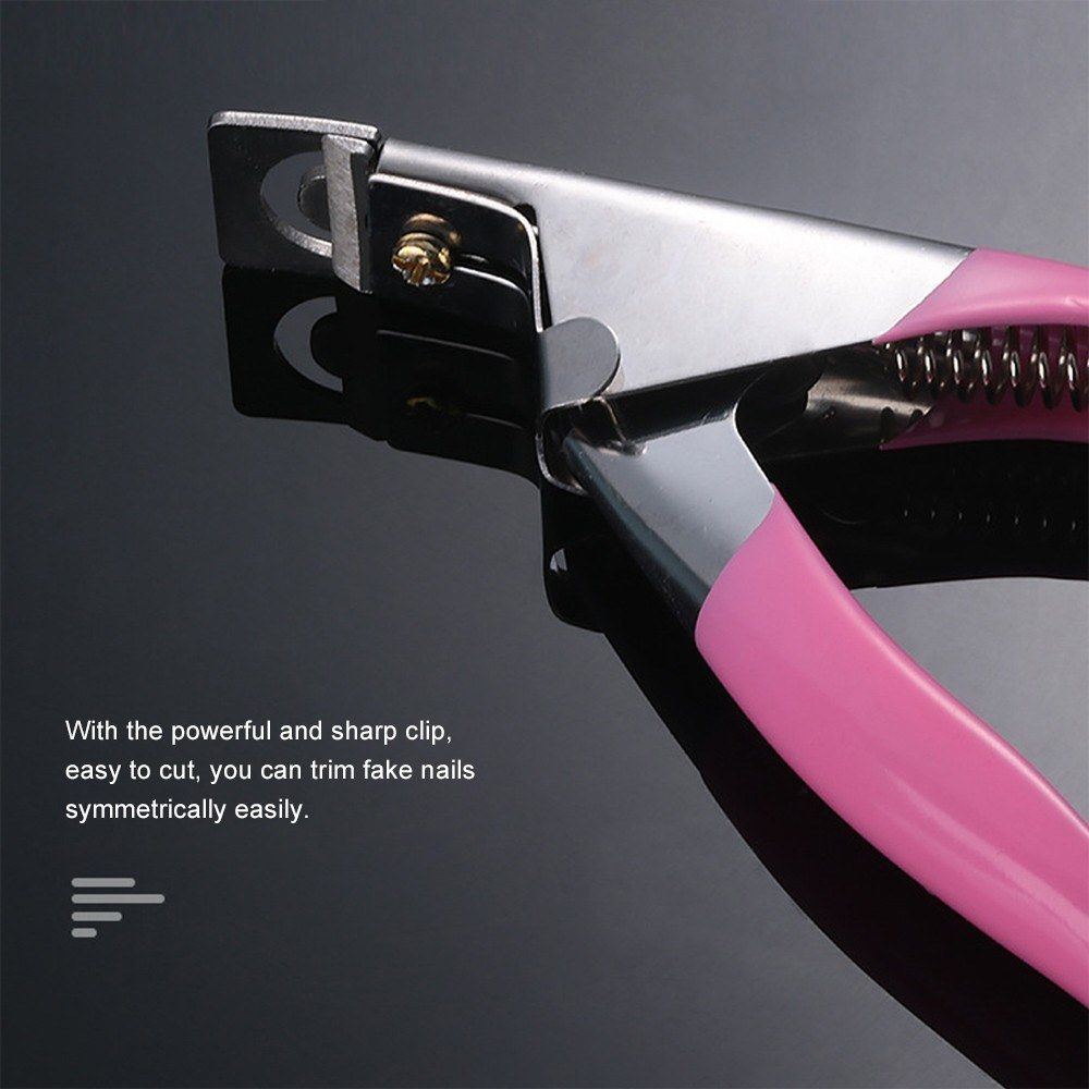 Nail Cutter U-shaped Cut French Nail Clippers Nail Scissors UV False Nails Tips Manicure Trimmer Tool