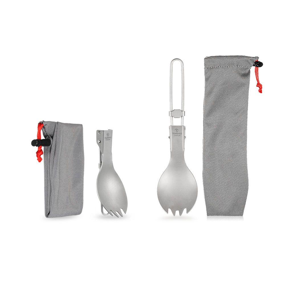 Titanium Folding Spork Outdoor Camping Hiking