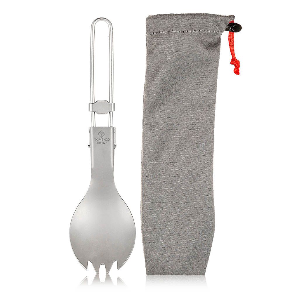 Titanium Folding Spork Outdoor Camping Hiking