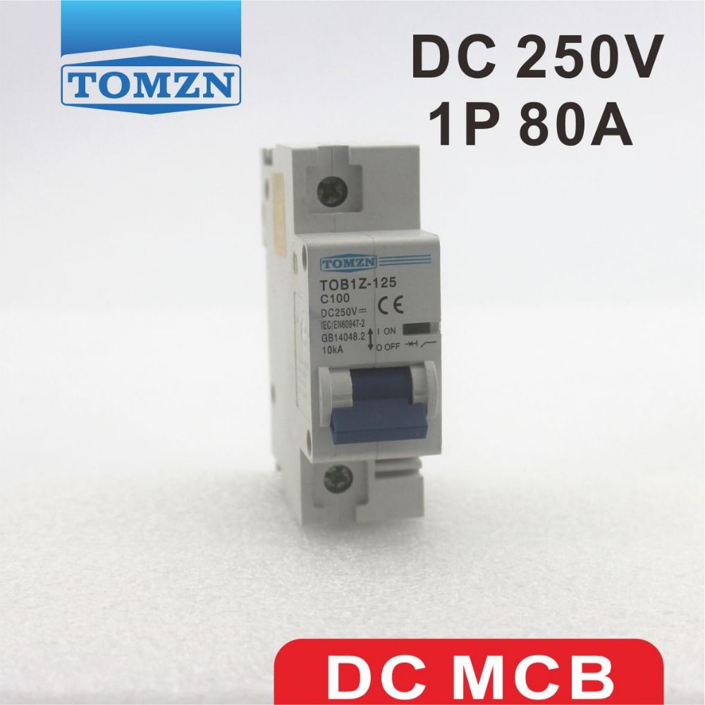 80A FOR 1P DC 250V PV Circuit Breaker